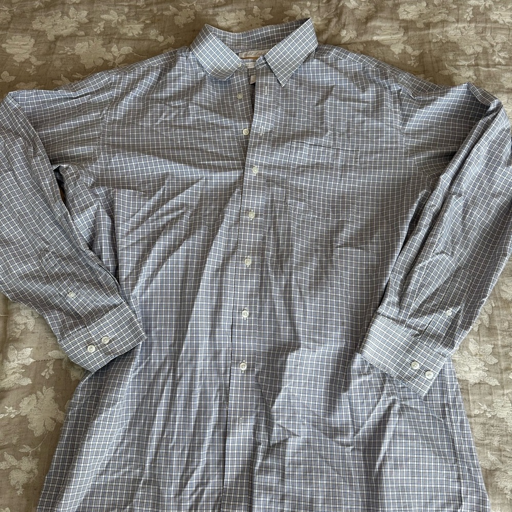 Classic Gray Checkered Men's Shirt